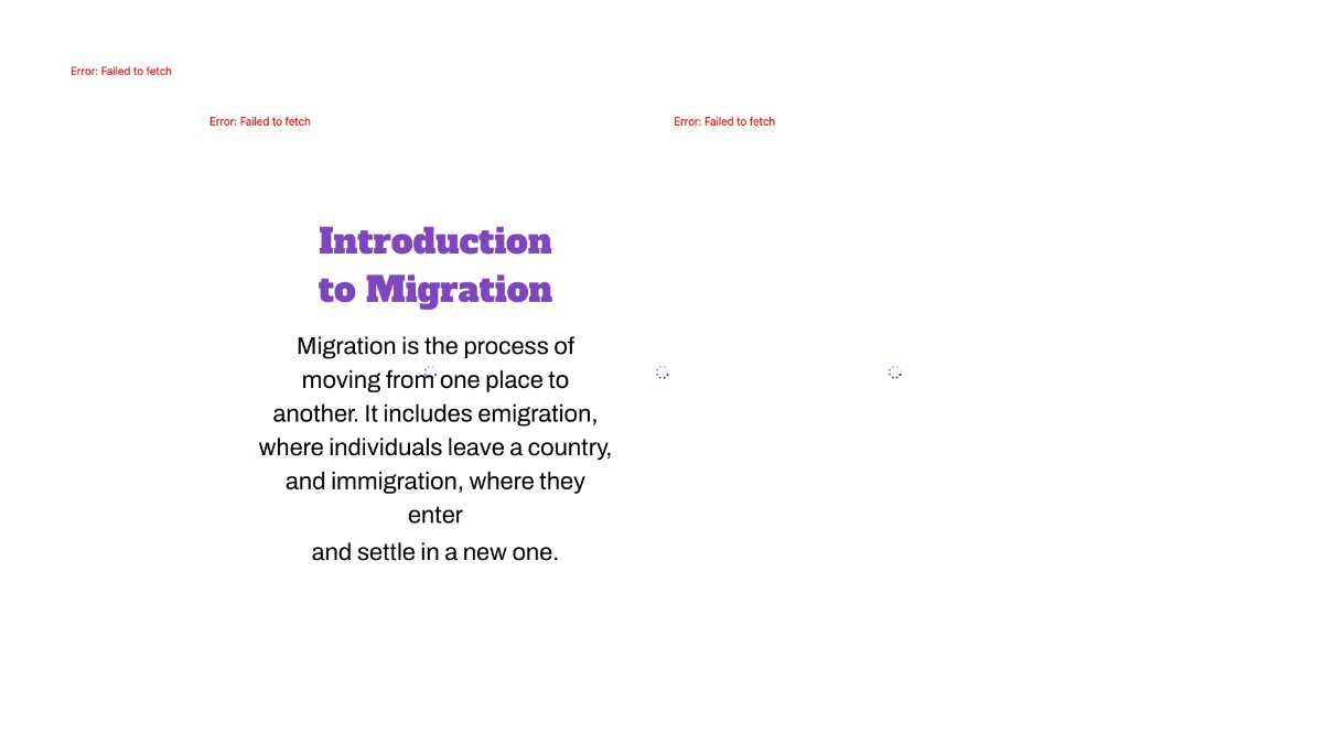 Free Population and Migration Template to Edit Online