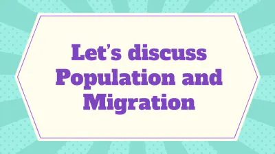 Free Population and Migration to Edit Online