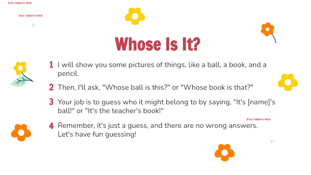 Free Possessive Nouns Template to Edit Online