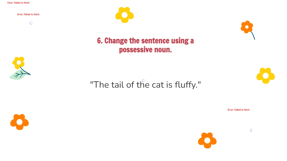 Free Possessive Nouns Template to Edit Online