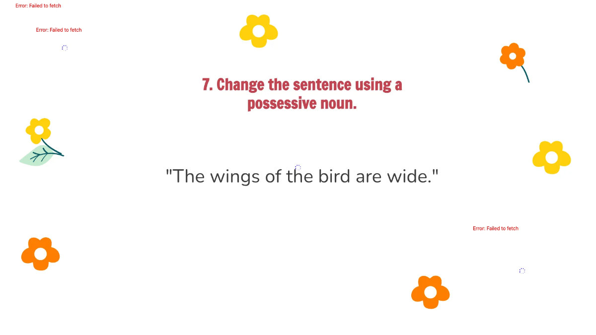 Free Possessive Nouns Template to Edit Online