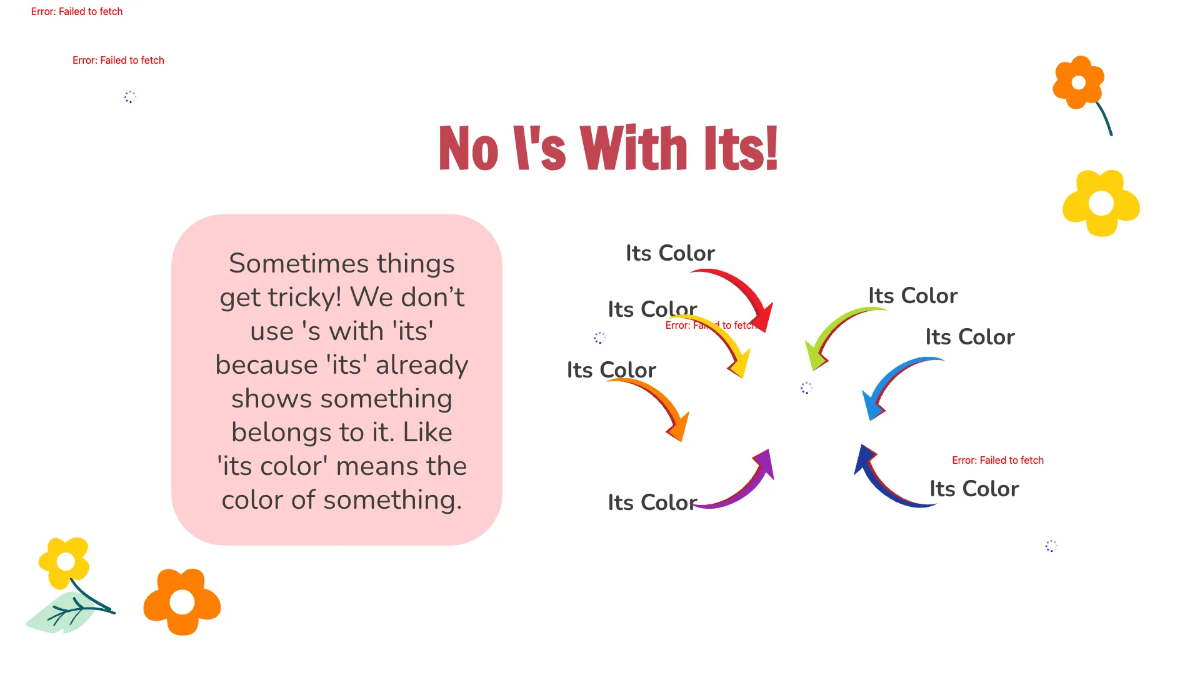 Free Possessive Nouns Template to Edit Online