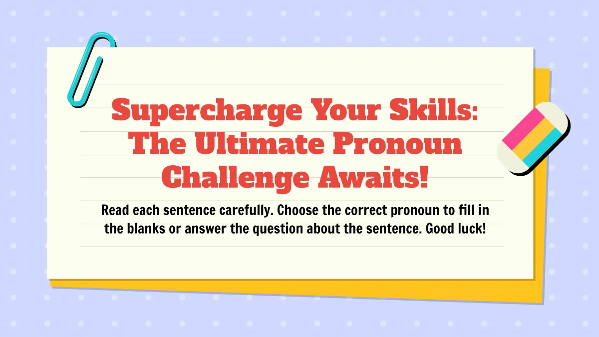 Free Reflexive, Intensive, and Relative Pronouns Template to Edit Online