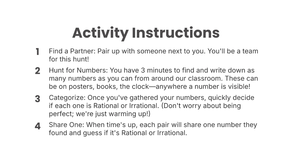 Free Rational and Irrational Numbers Template to Edit Online