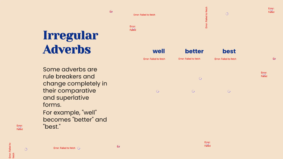 Free Comparative and Superlative Adverbs Template to Edit Online