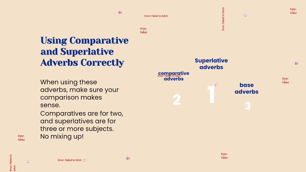 Free Comparative and Superlative Adverbs Template to Edit Online