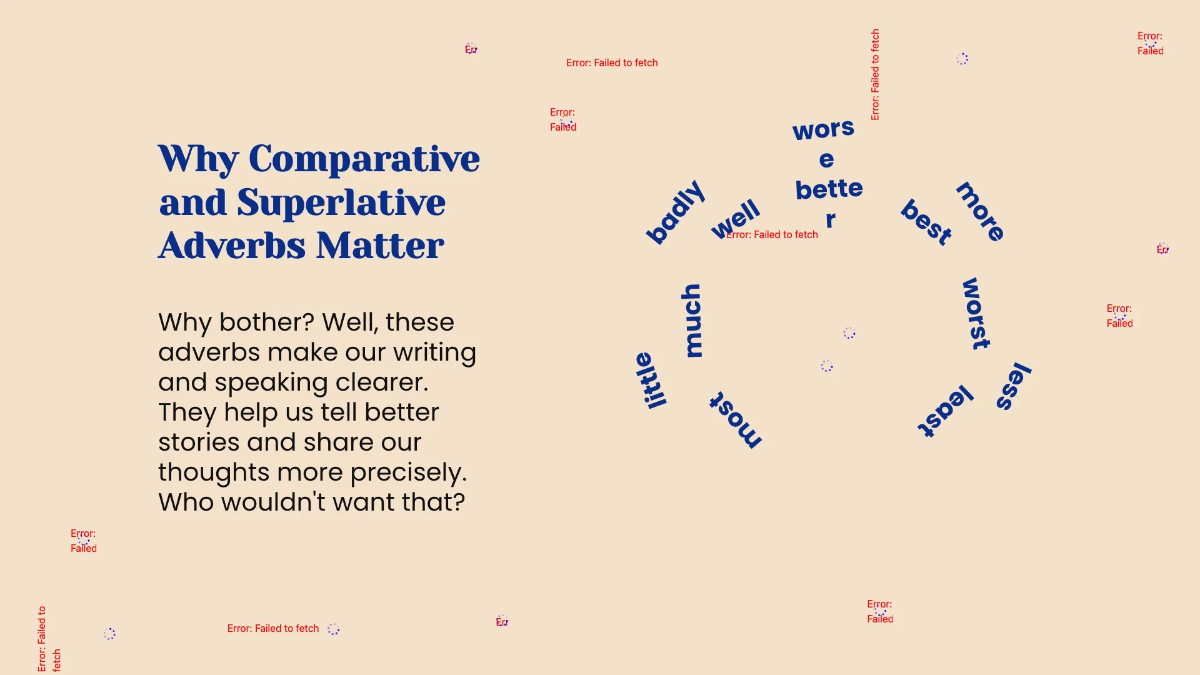 Free Comparative and Superlative Adverbs Template to Edit Online