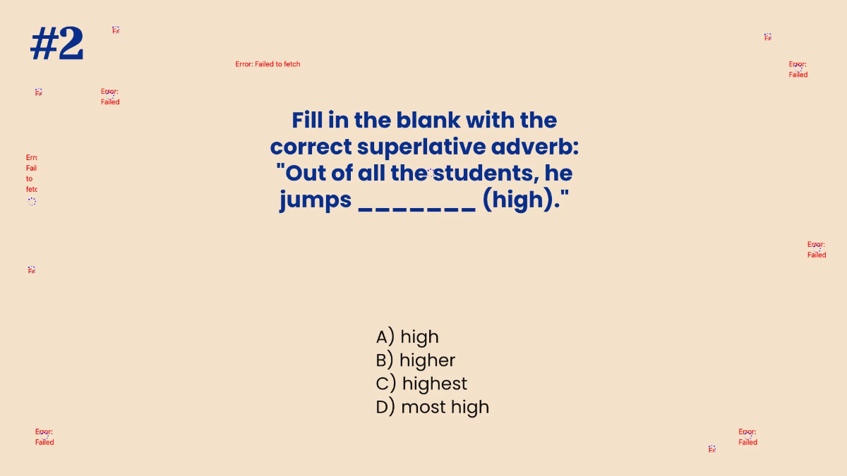 Free Comparative and Superlative Adverbs Template to Edit Online