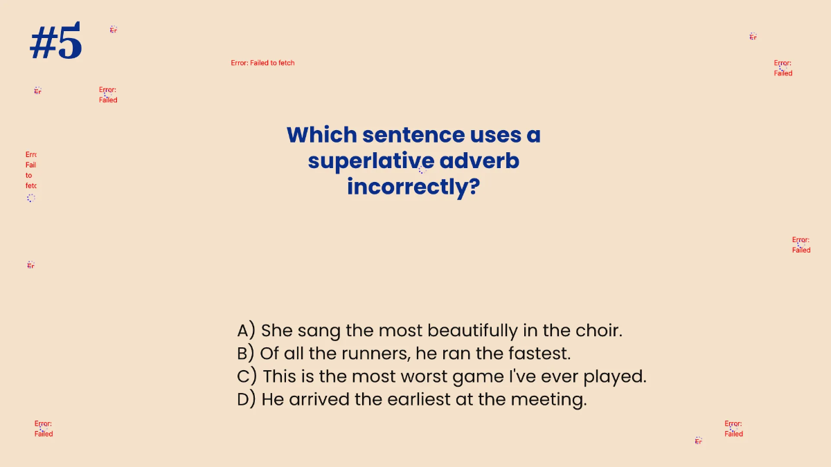 Free Comparative and Superlative Adverbs Template to Edit Online