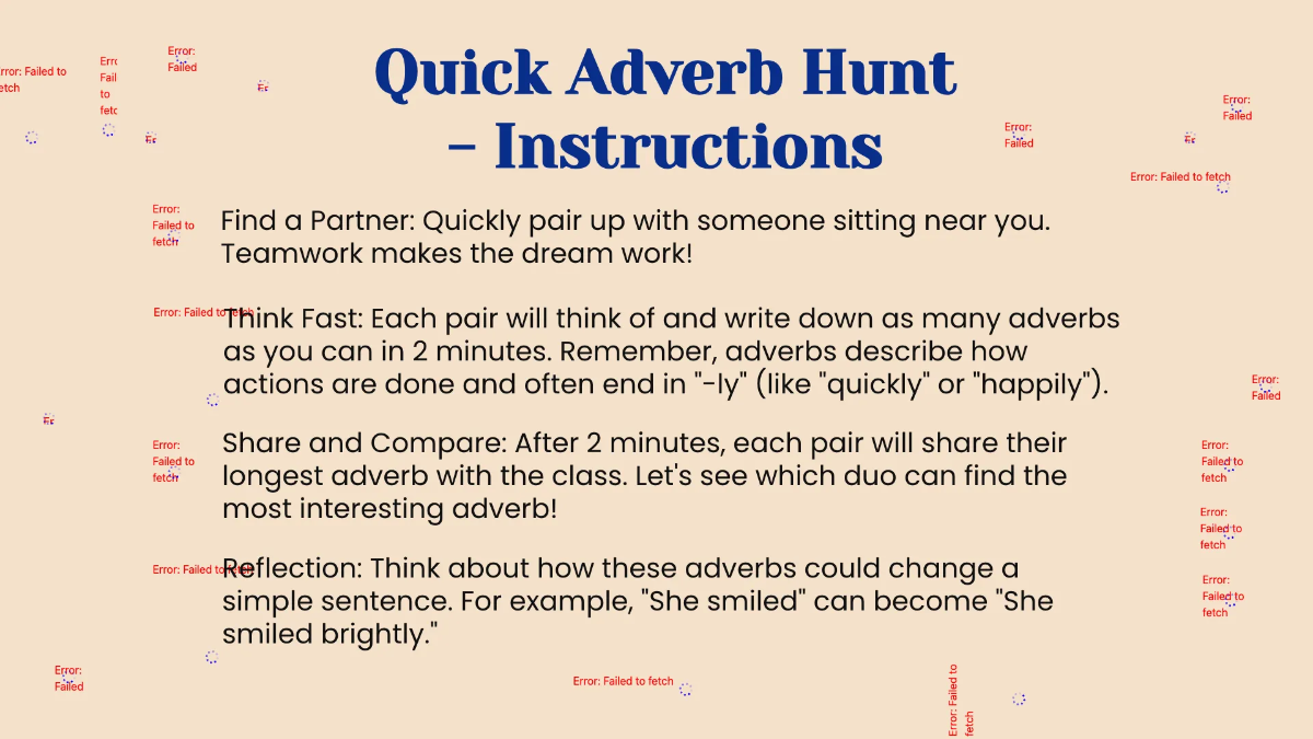 Free Comparative and Superlative Adverbs Template to Edit Online
