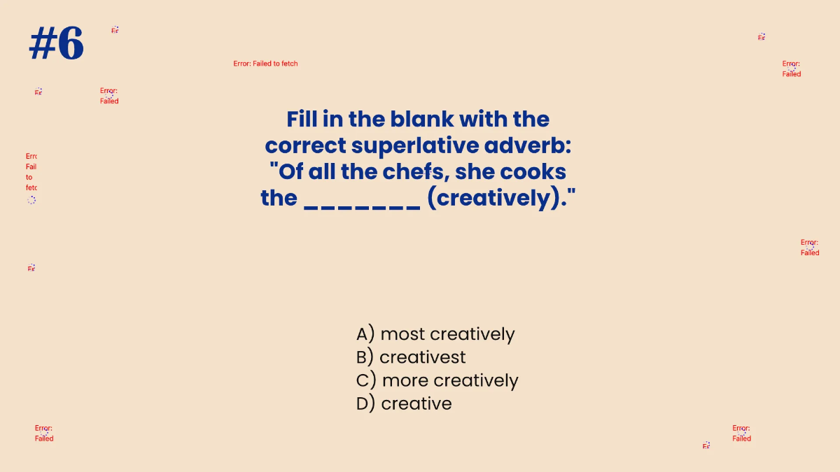 Free Comparative and Superlative Adverbs Template to Edit Online