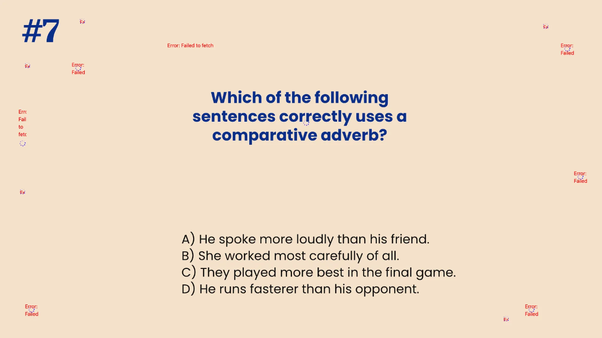 Free Comparative and Superlative Adverbs Template to Edit Online