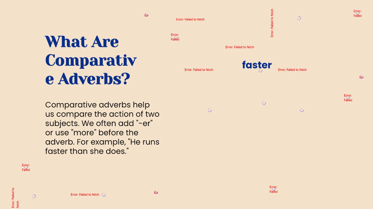 Free Comparative and Superlative Adverbs Template to Edit Online