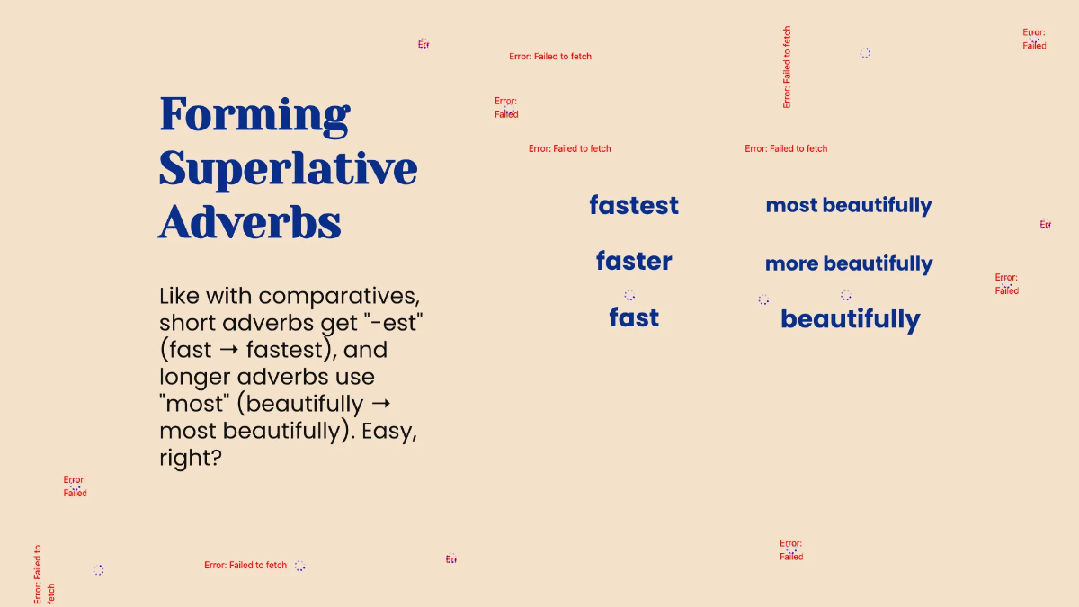 Free Comparative and Superlative Adverbs Template to Edit Online