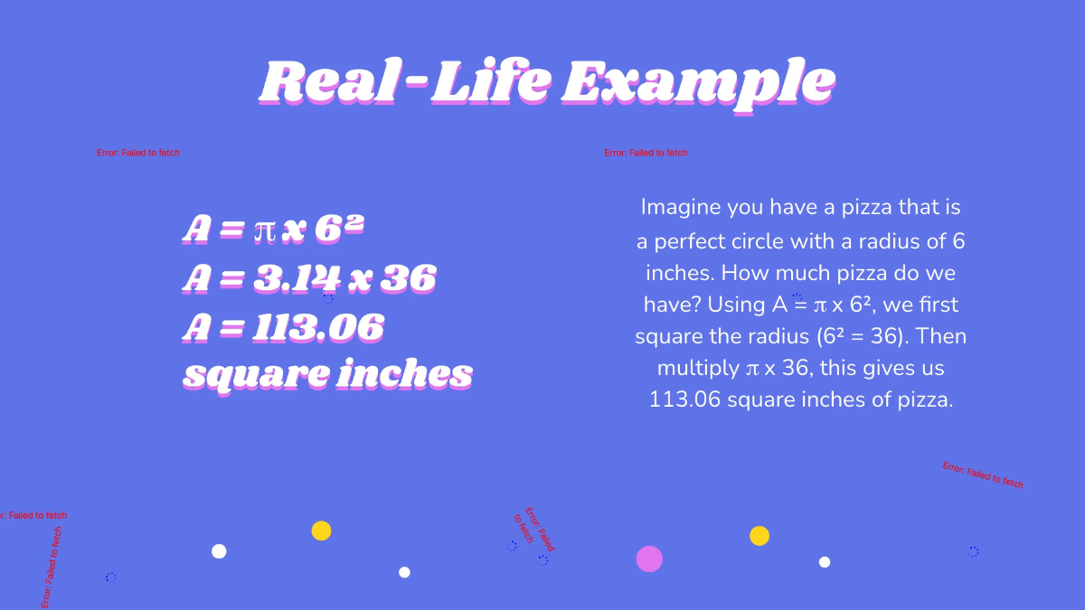Free Area of Circles Template to Edit Online