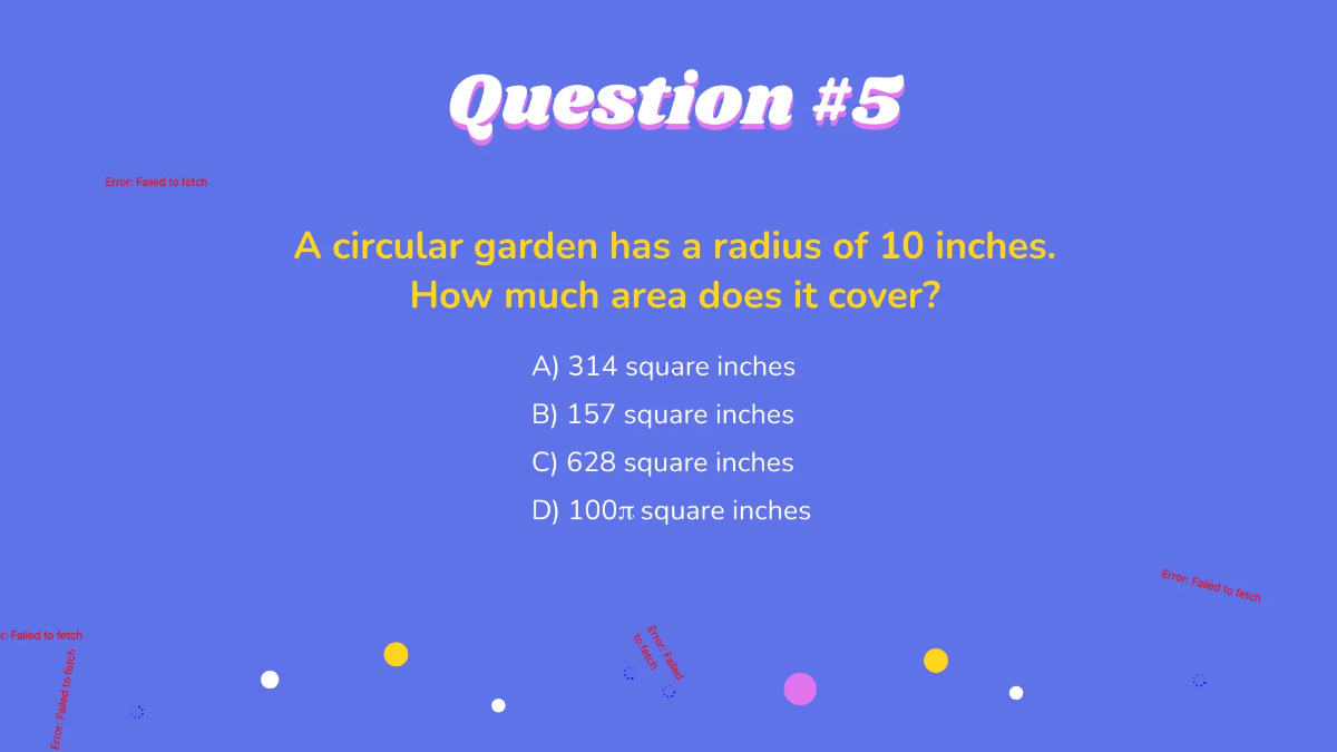 Free Area of Circles Template to Edit Online