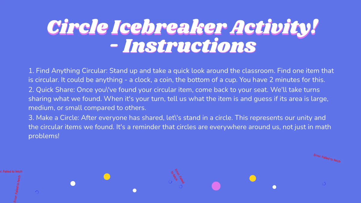 Free Area of Circles Template to Edit Online