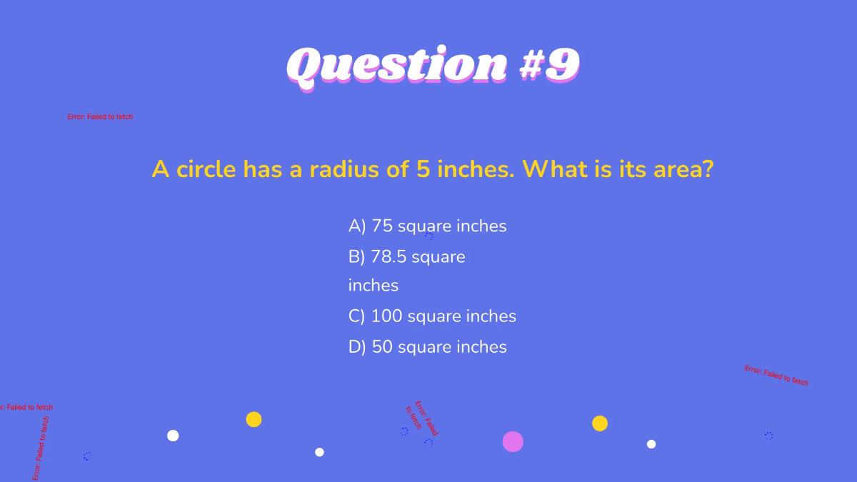 Free Area of Circles Template to Edit Online