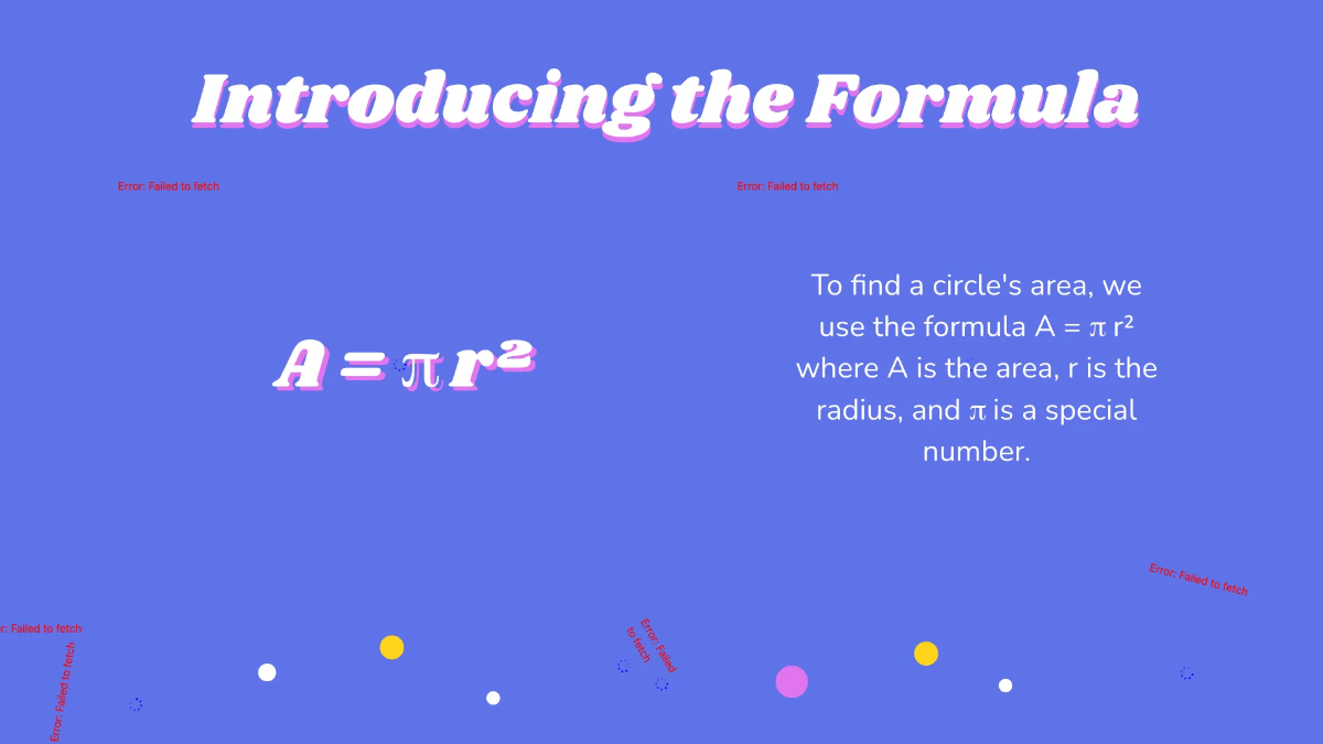Free Area of Circles Template to Edit Online