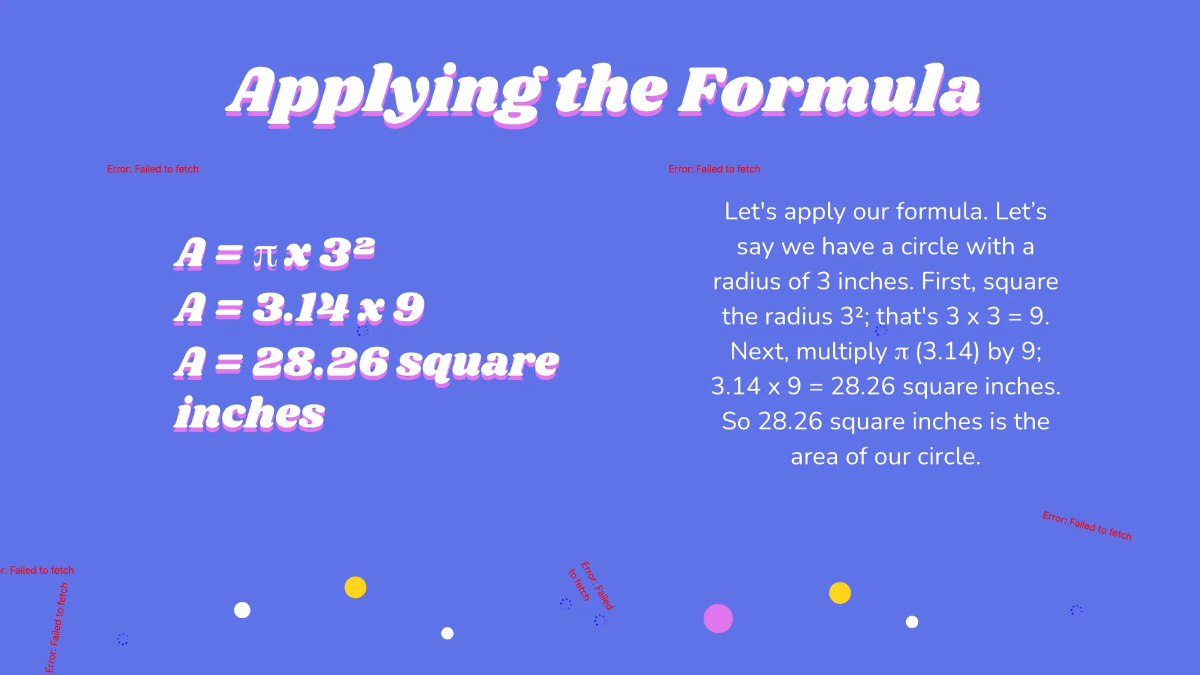 Free Area of Circles Template to Edit Online