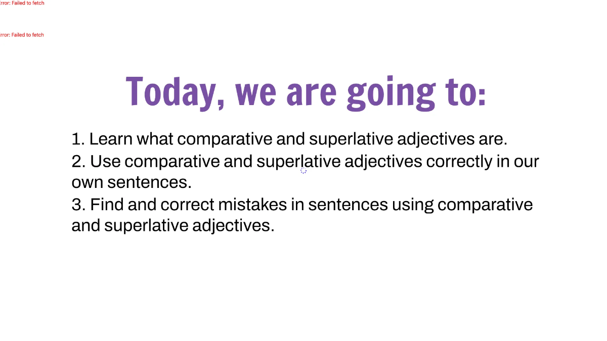 Free Comparative and Superlative Adjectives Template to Edit Online