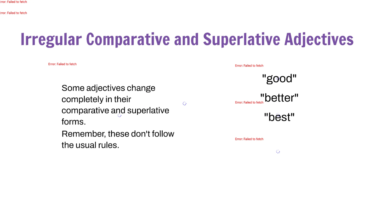 Free Comparative and Superlative Adjectives Template to Edit Online