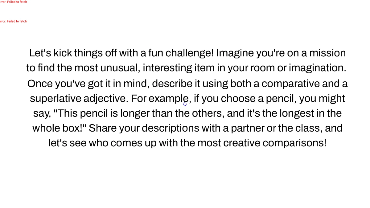 Free Comparative and Superlative Adjectives Template to Edit Online