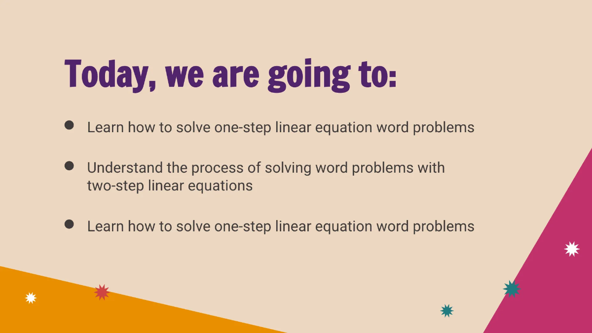 Free Solve One-Step And Two-Step Linear Equations: Word Problems Template to Edit Online