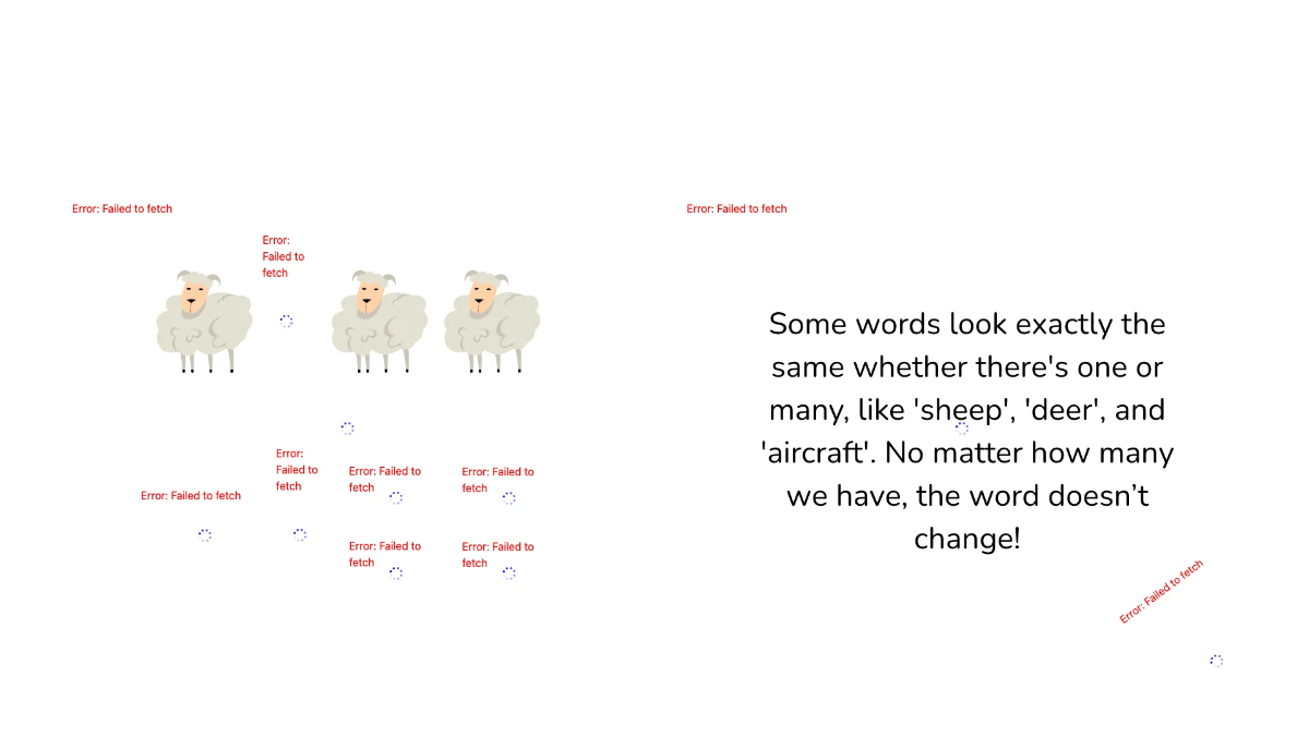 Free Regular and Irregular Plurals Template to Edit Online