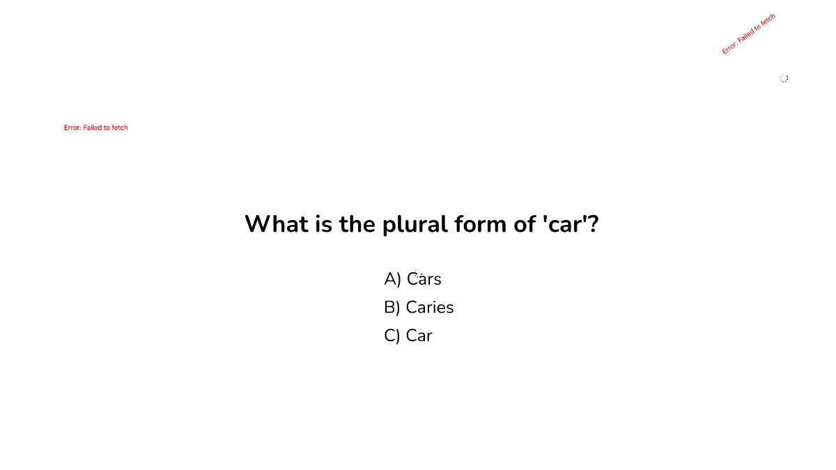Free Regular and Irregular Plurals Template to Edit Online
