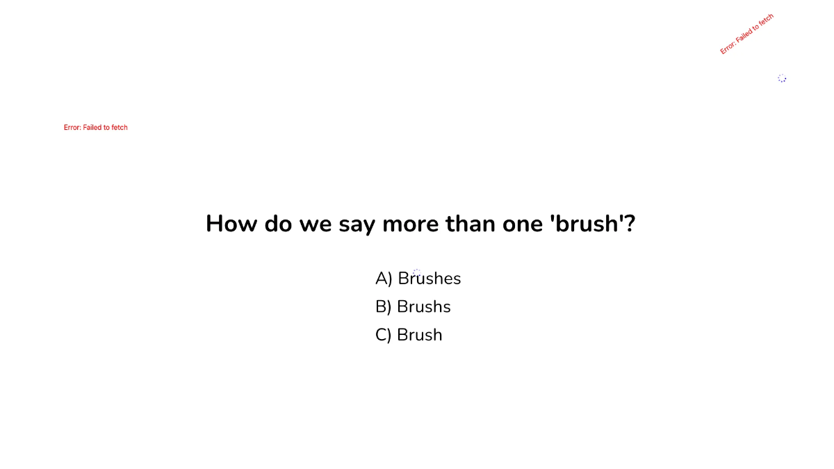 Free Regular and Irregular Plurals Template to Edit Online