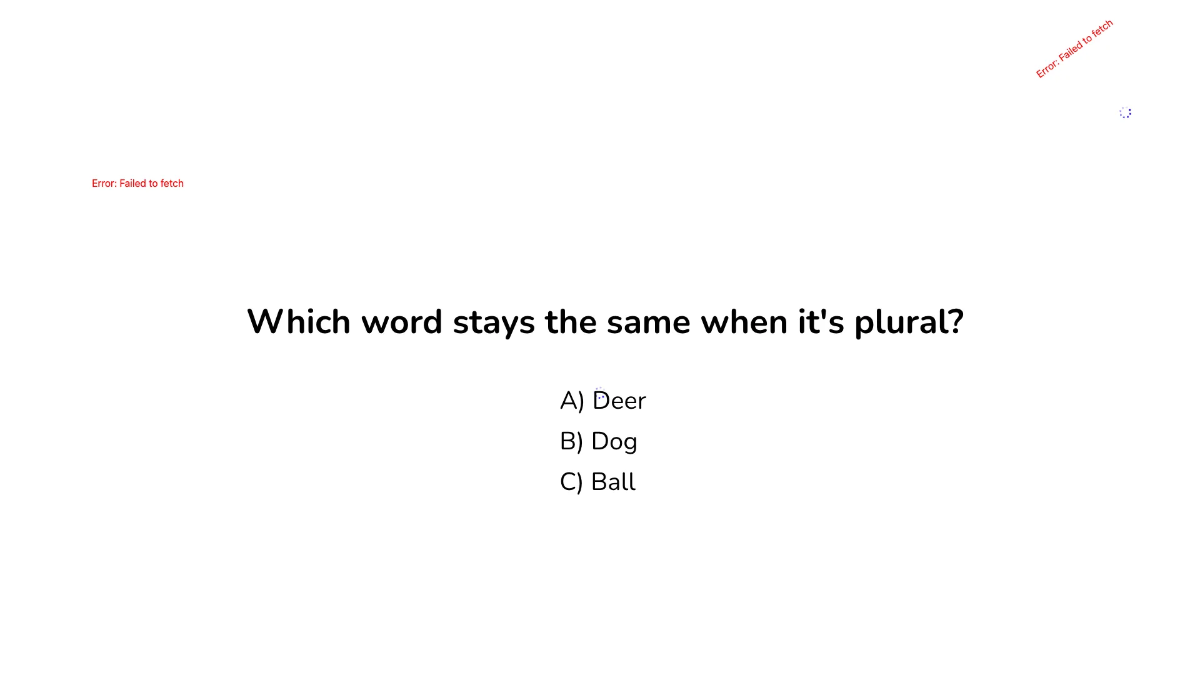 Free Regular and Irregular Plurals Template to Edit Online