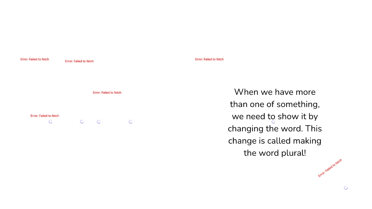 Free Regular and Irregular Plurals Template to Edit Online