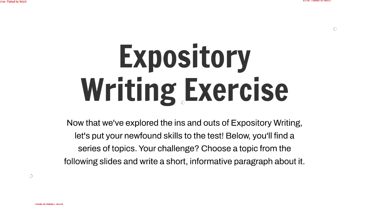 Free Expository Writing Template to Edit Online
