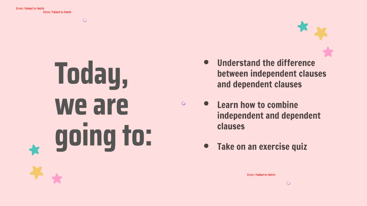 Free Dependent and Independent Clauses Template to Edit Online