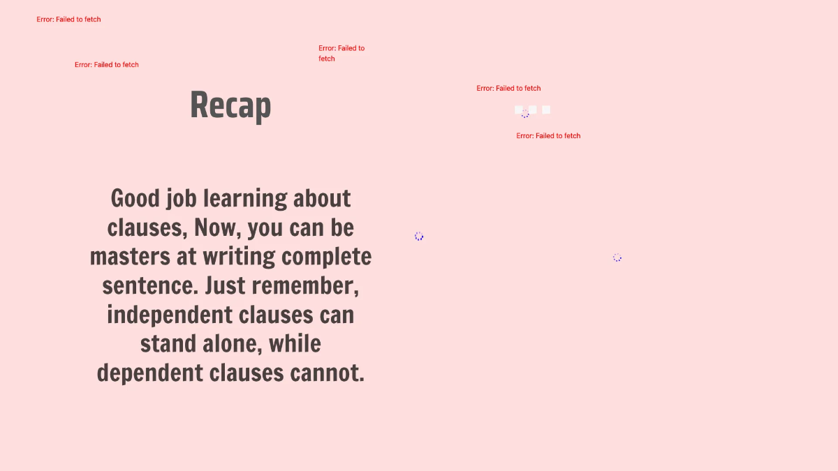 Free Dependent and Independent Clauses Template to Edit Online