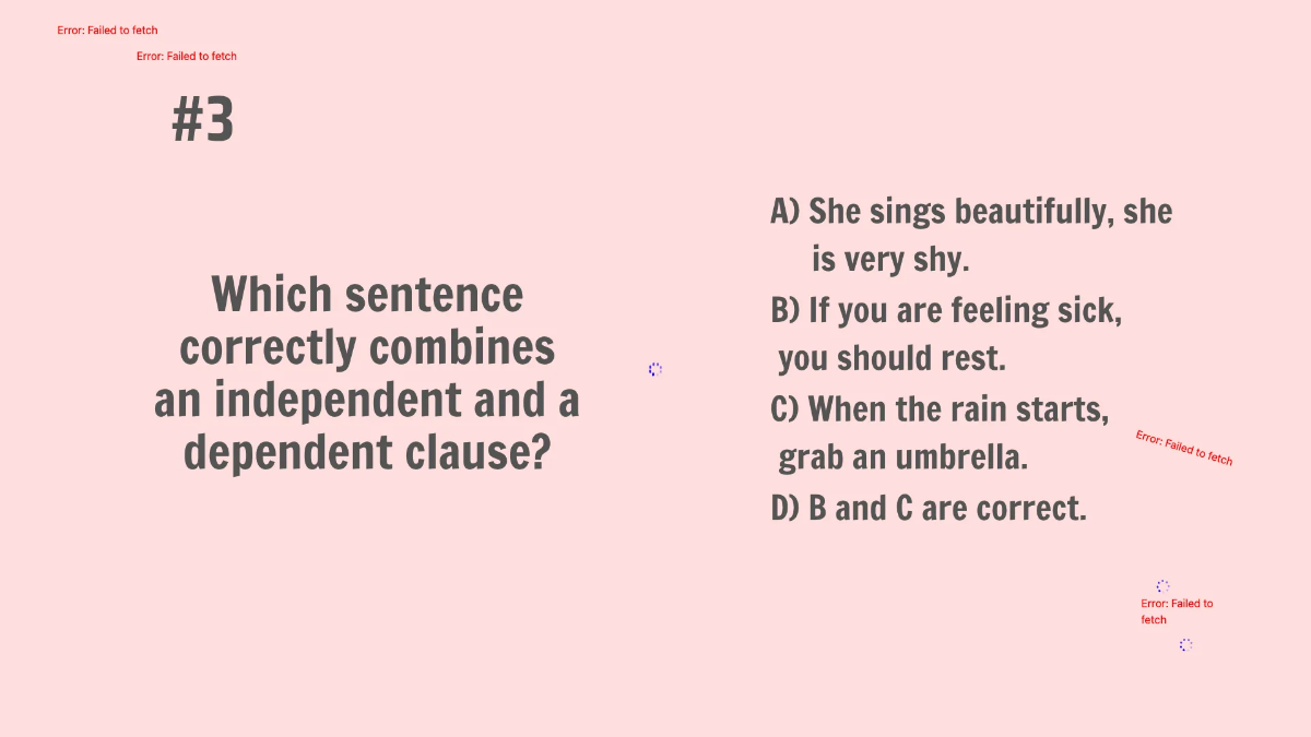 Free Dependent and Independent Clauses Template to Edit Online