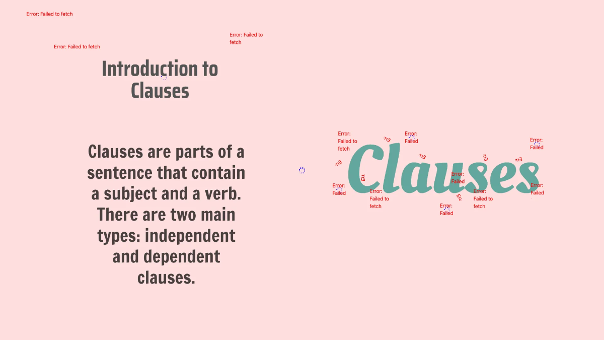 Free Dependent and Independent Clauses Template to Edit Online