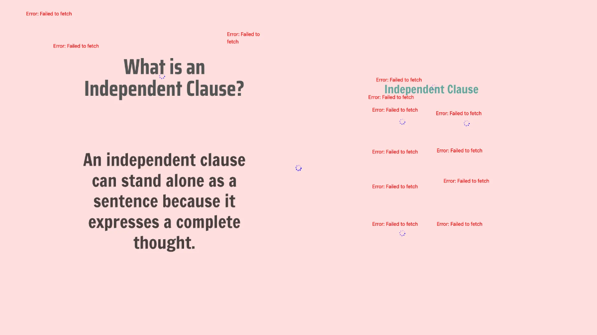 Free Dependent and Independent Clauses Template to Edit Online