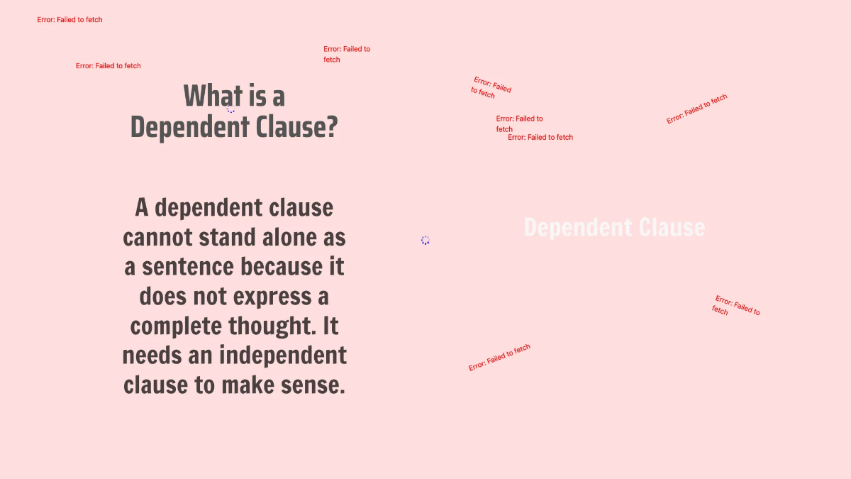Free Dependent and Independent Clauses Template to Edit Online