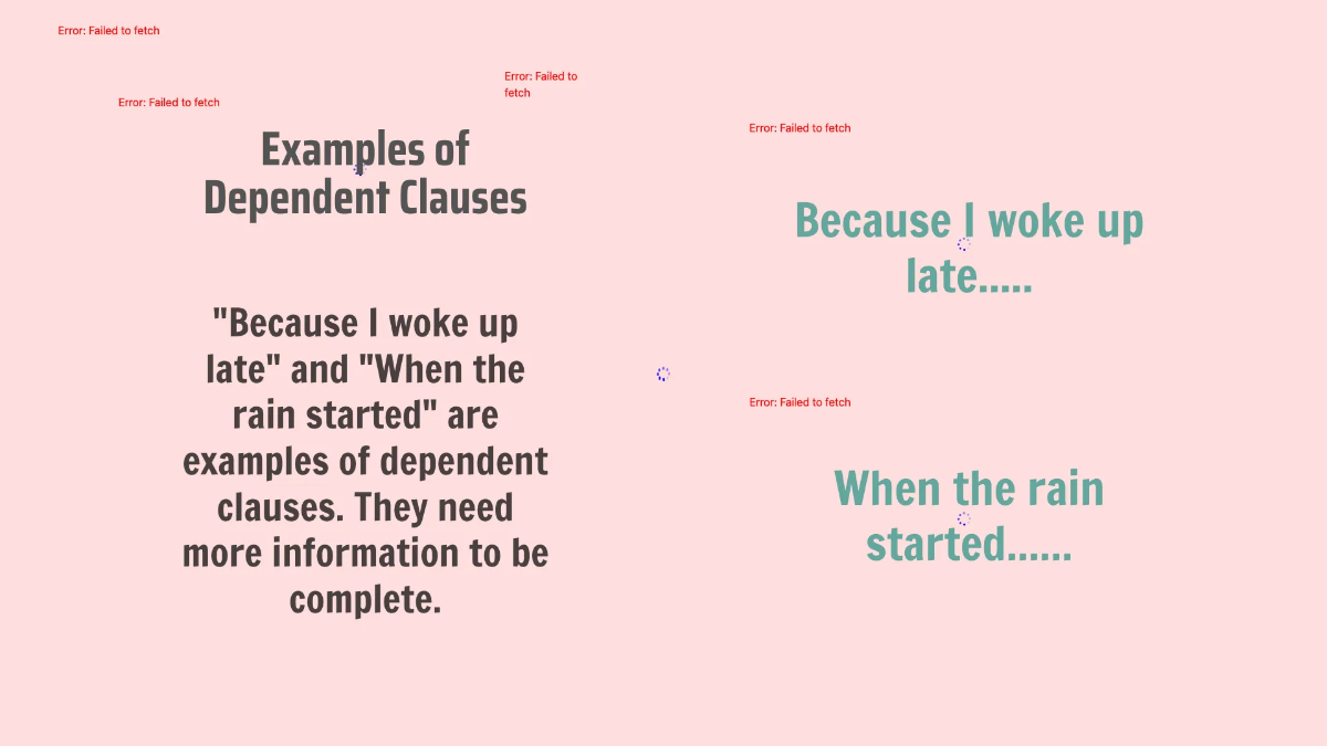 Free Dependent and Independent Clauses Template to Edit Online