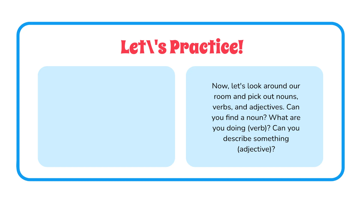 Free Parts of Speech Template to Edit Online