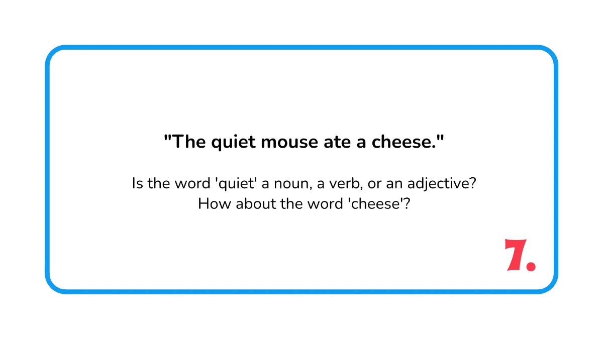 Free Parts of Speech Template to Edit Online