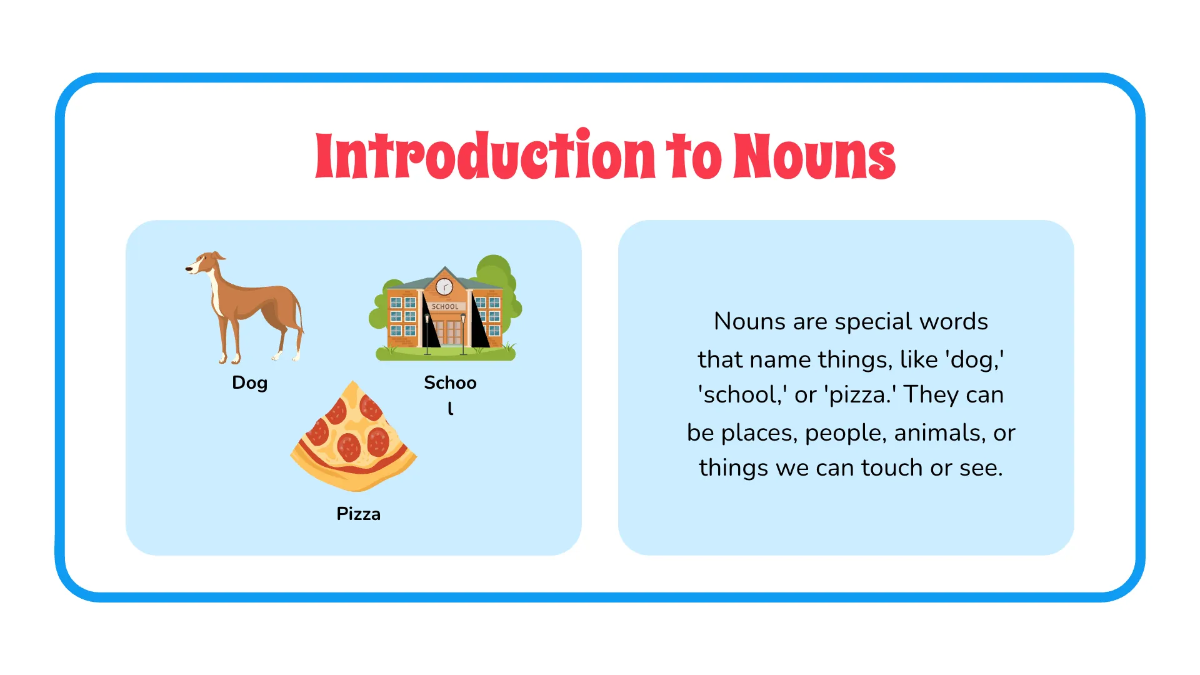 Free Parts of Speech Template to Edit Online