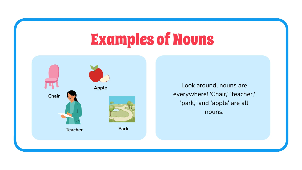 Free Parts of Speech Template to Edit Online