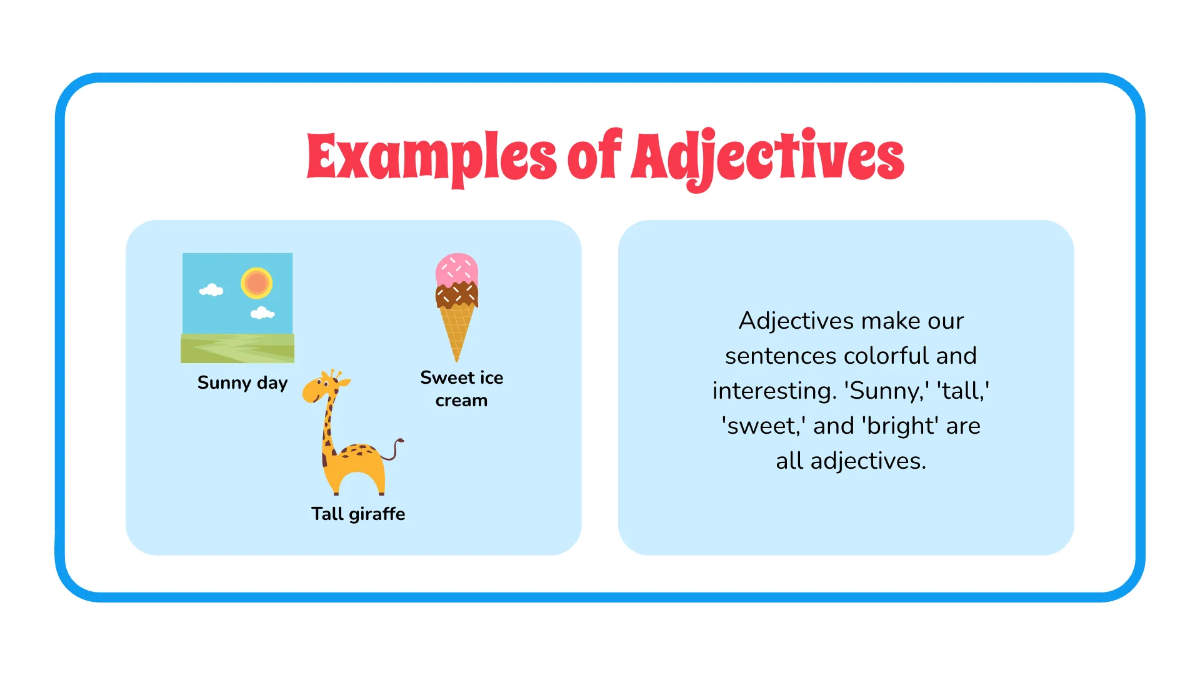 Free Parts of Speech Template to Edit Online