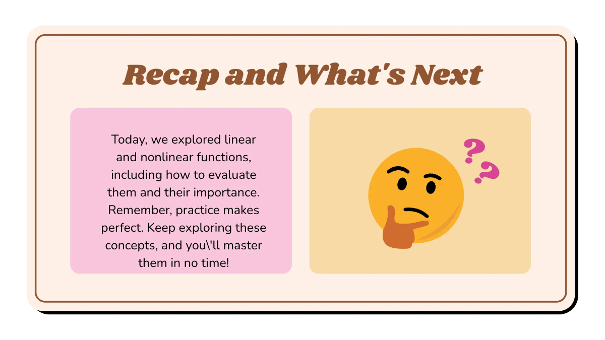 Free Evaluate A Linear and A Nonlinear Function Template to Edit Online