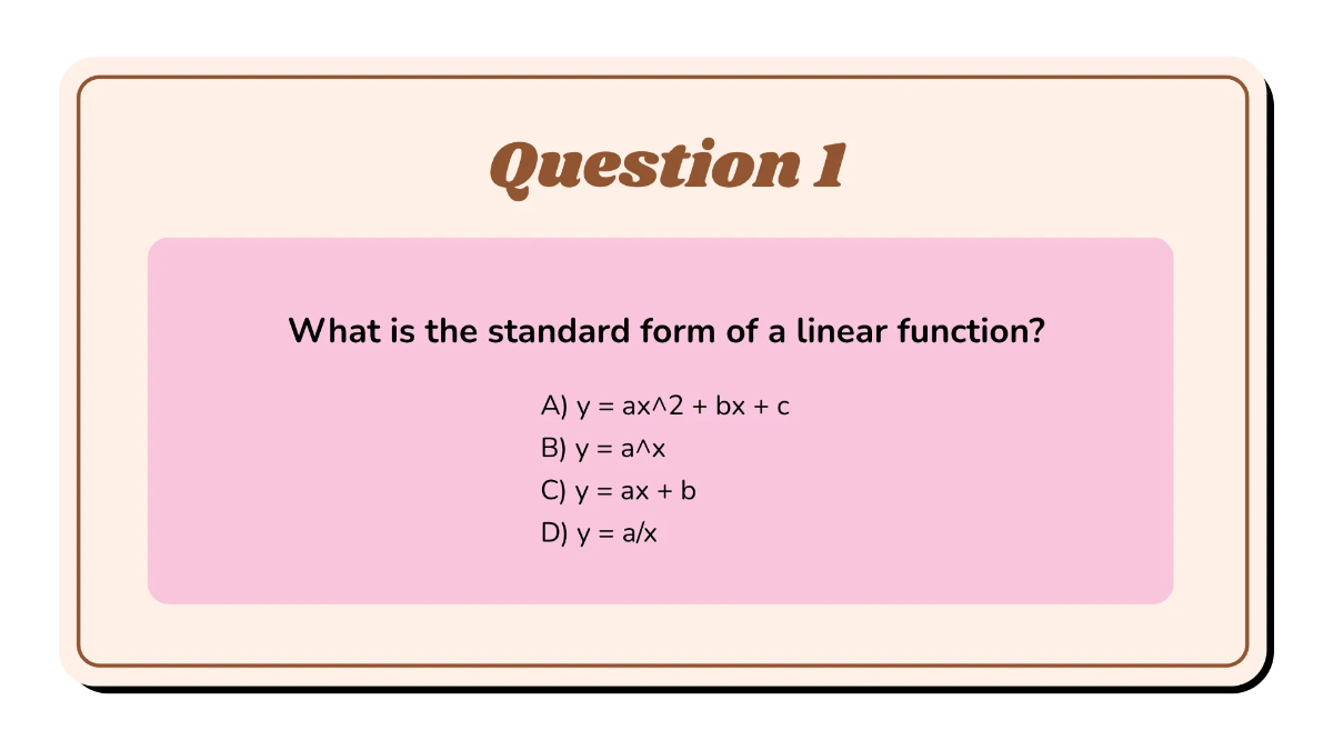 Free Evaluate A Linear and A Nonlinear Function Template to Edit Online