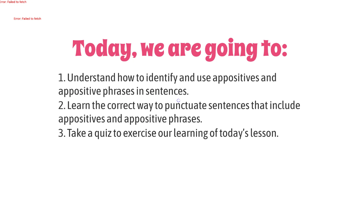 Free Appositives and Appositive Phrases Template to Edit Online