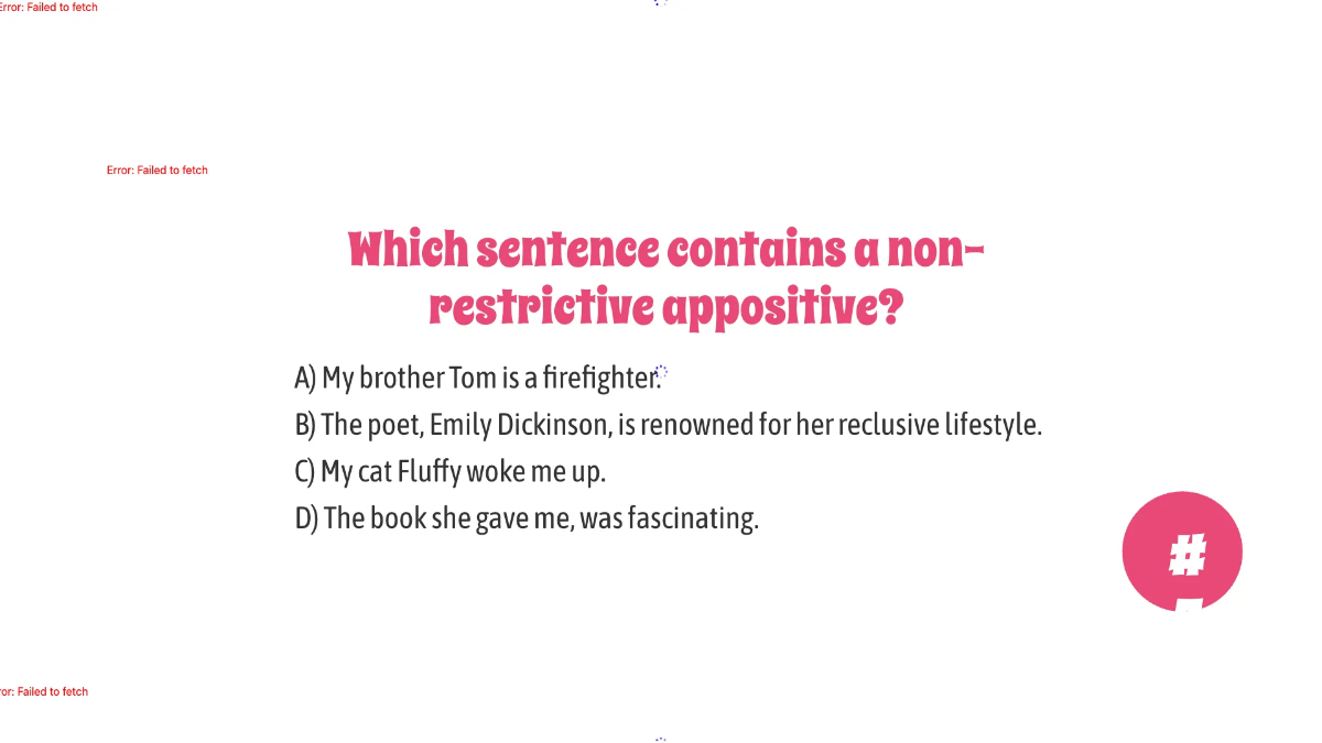 Free Appositives and Appositive Phrases Template to Edit Online